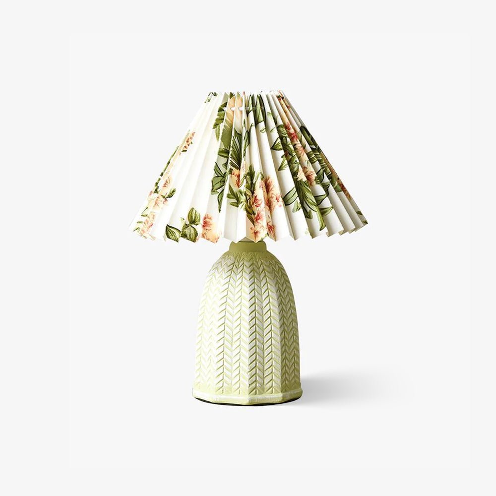 Vintage Pleated Table Lamp