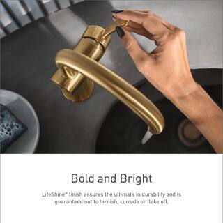 MOEN Align Single Hole Single-Handle Bathroom Faucet in Brushed Gold 6190BG