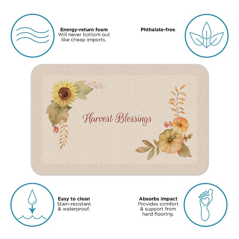 GelPro Designer Comfort Mat Harvest Blessings 20 x 32