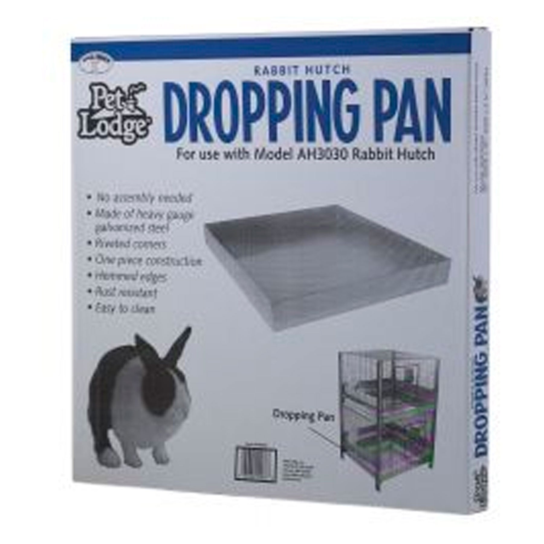 Miller Manufacturing Pet Lodge 30 x 36 In Metal Rabbit Hutch Dropping Pan