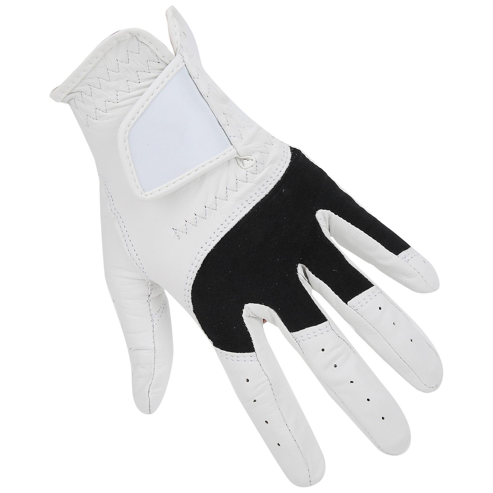 Left Hand Golf Gloves Men Cabretta Leather Grip Antislip Breathable Soft Sports Glovegloves Yards 24#