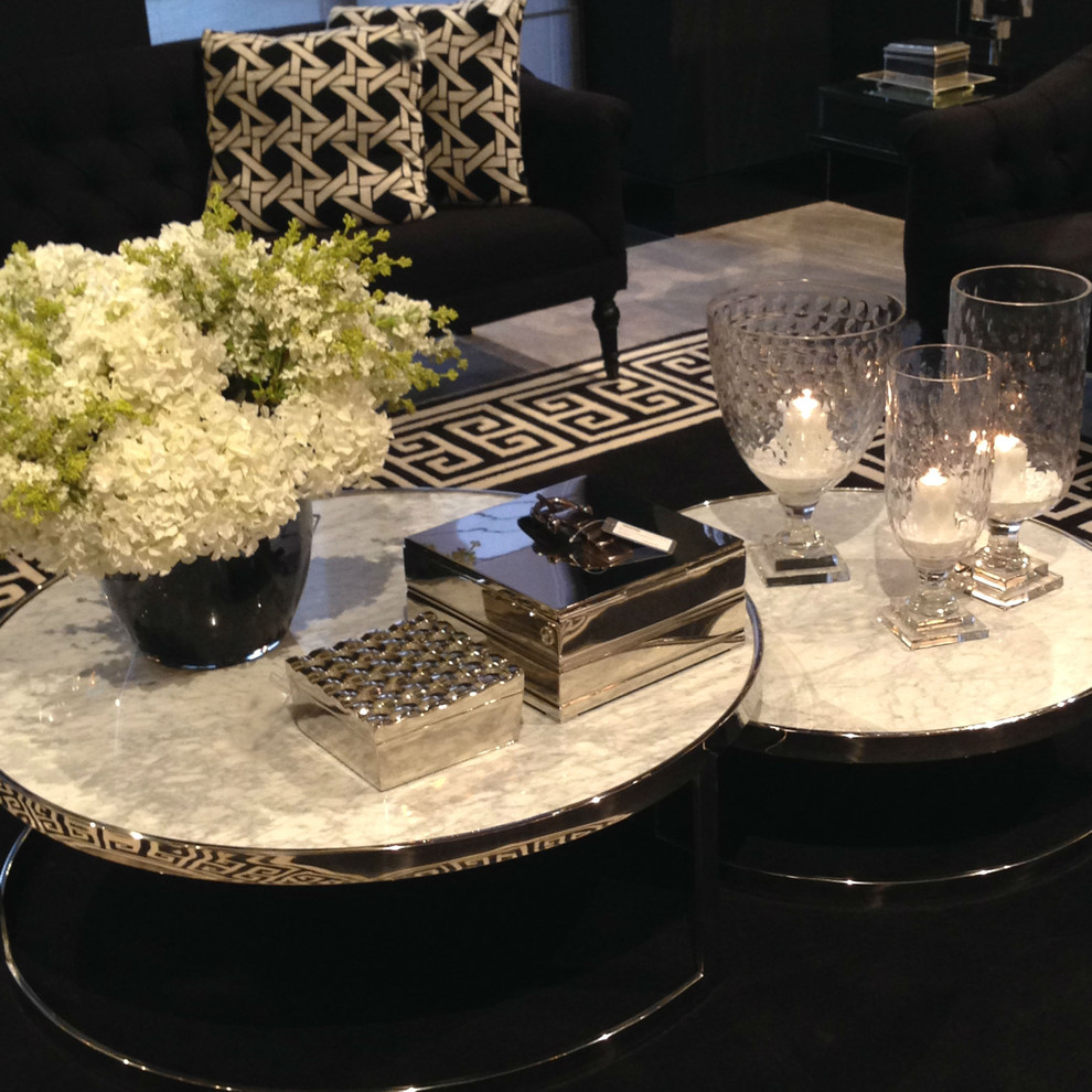 Nesting Marble Coffee Table  Eichholtz Fletcher   Transitional   Coffee Table Sets   by Oroa   Distinctive Furniture  Houzz