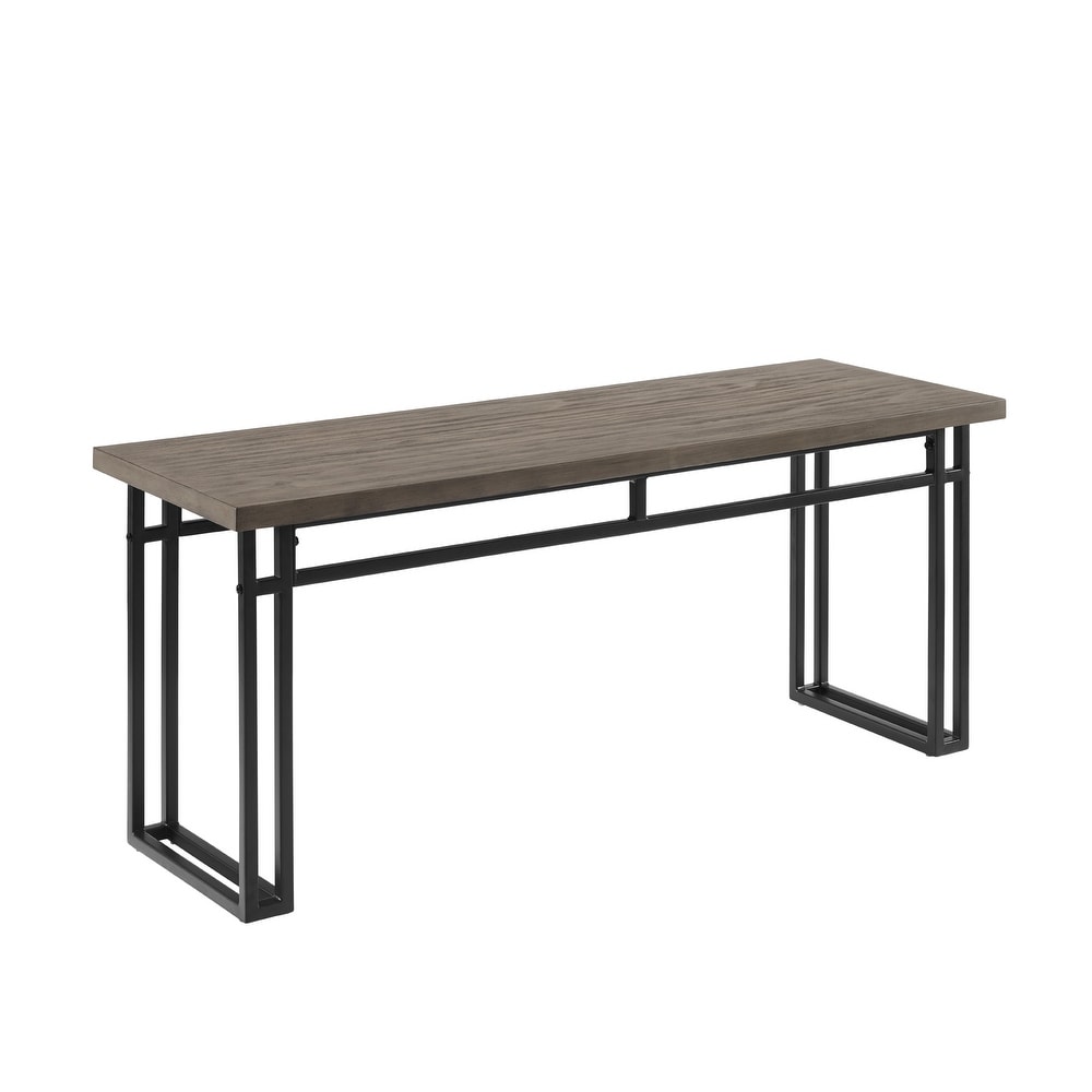 Middlebrook 44 inch Modern Metal Leg Dining Bench