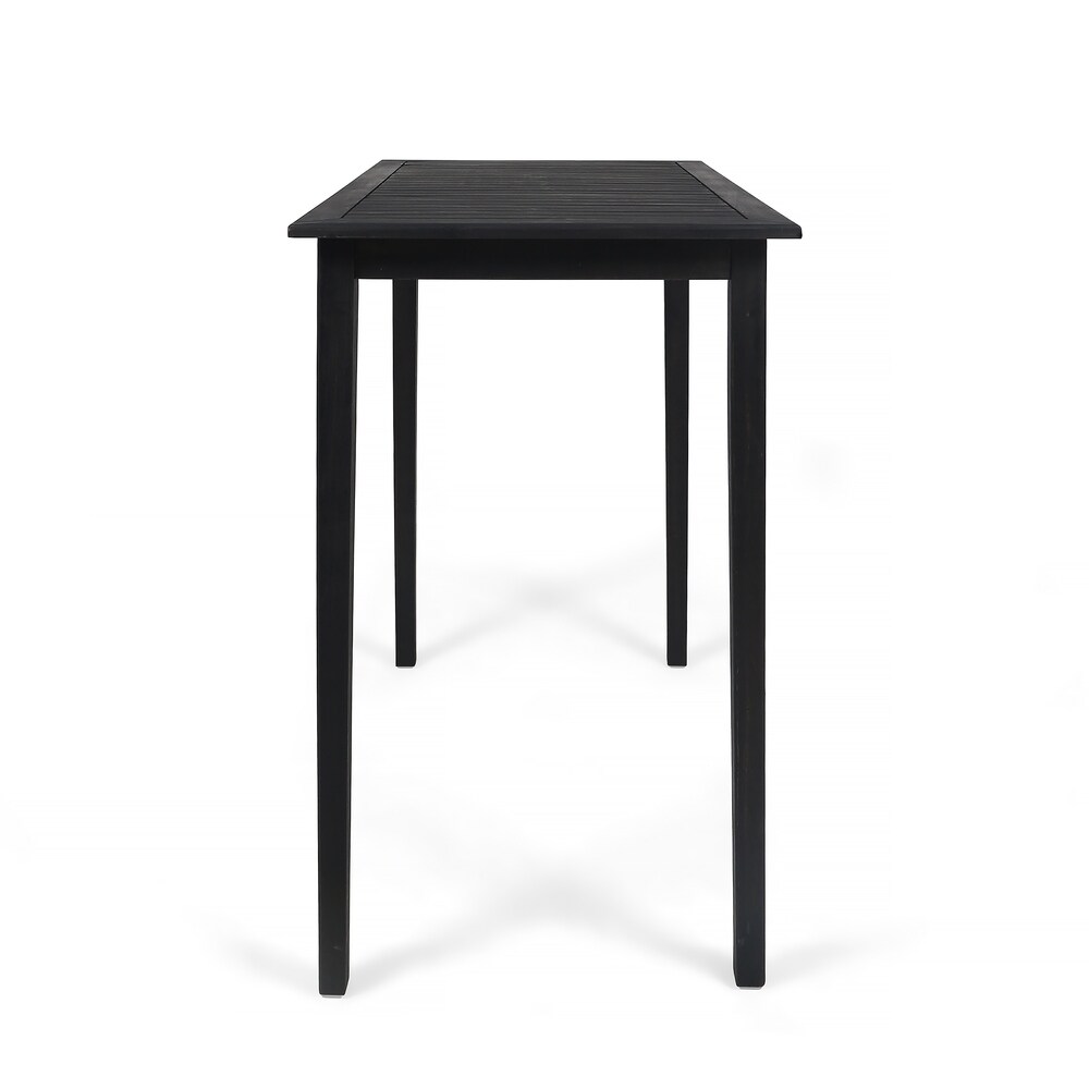 Polaris Outdoor Minimalist Acacia Wood Bar Table by Christopher Knight Home   26.00\