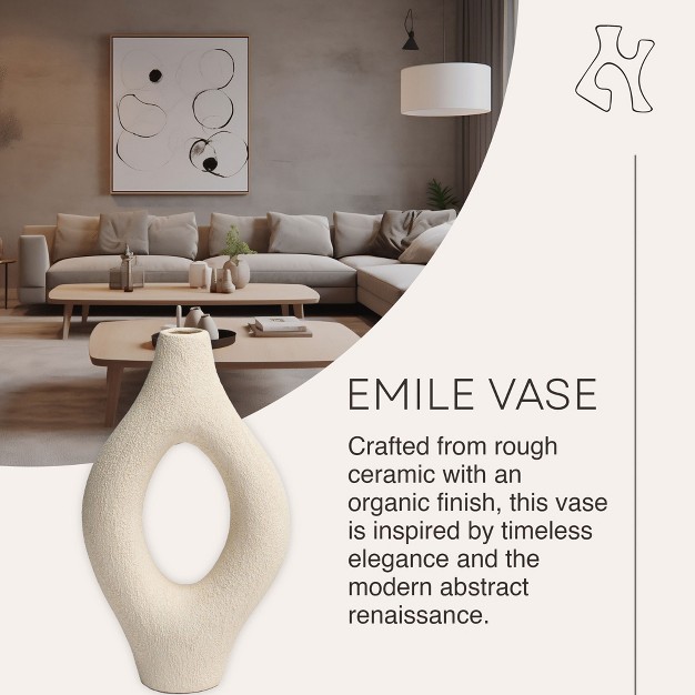 Villa Moda Emile Abstract Organic Decorative Modern Vase