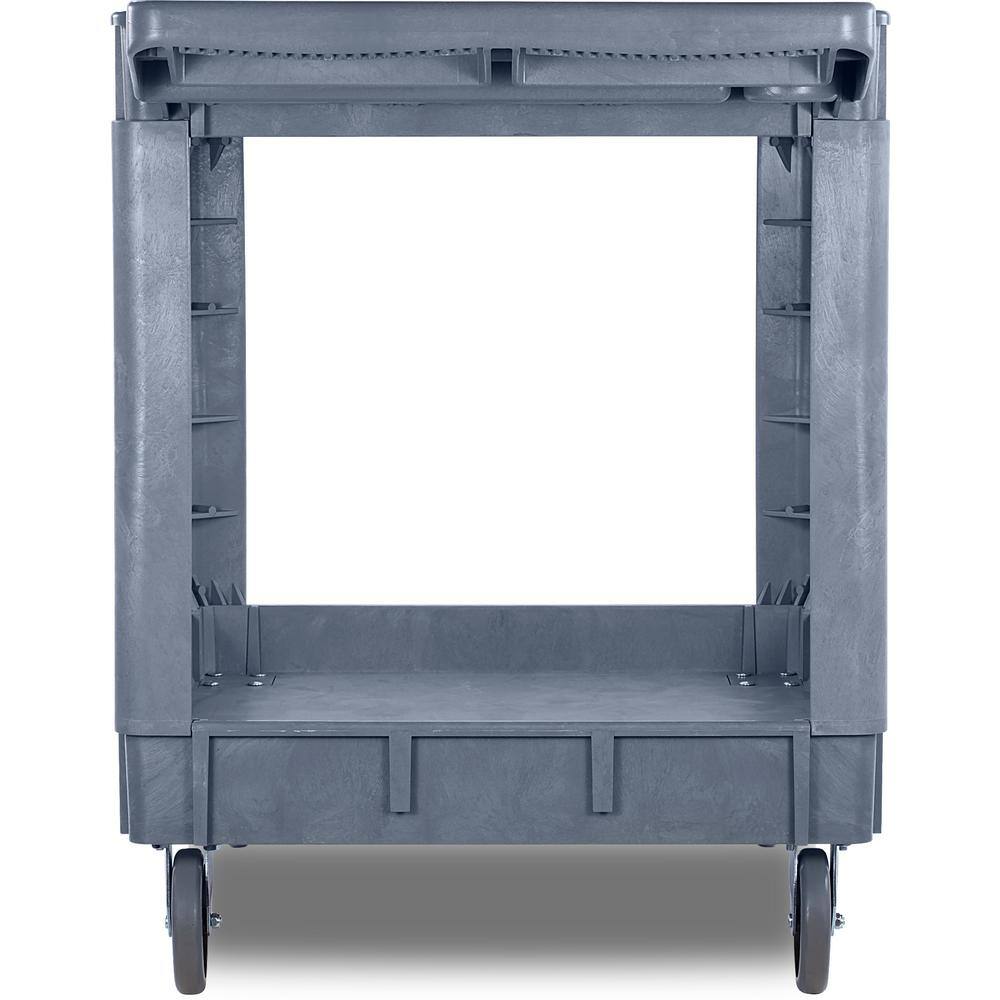 Carlisle 25 in W. x 33 in.H Large Gray Bin Top Utility Cart UC452523