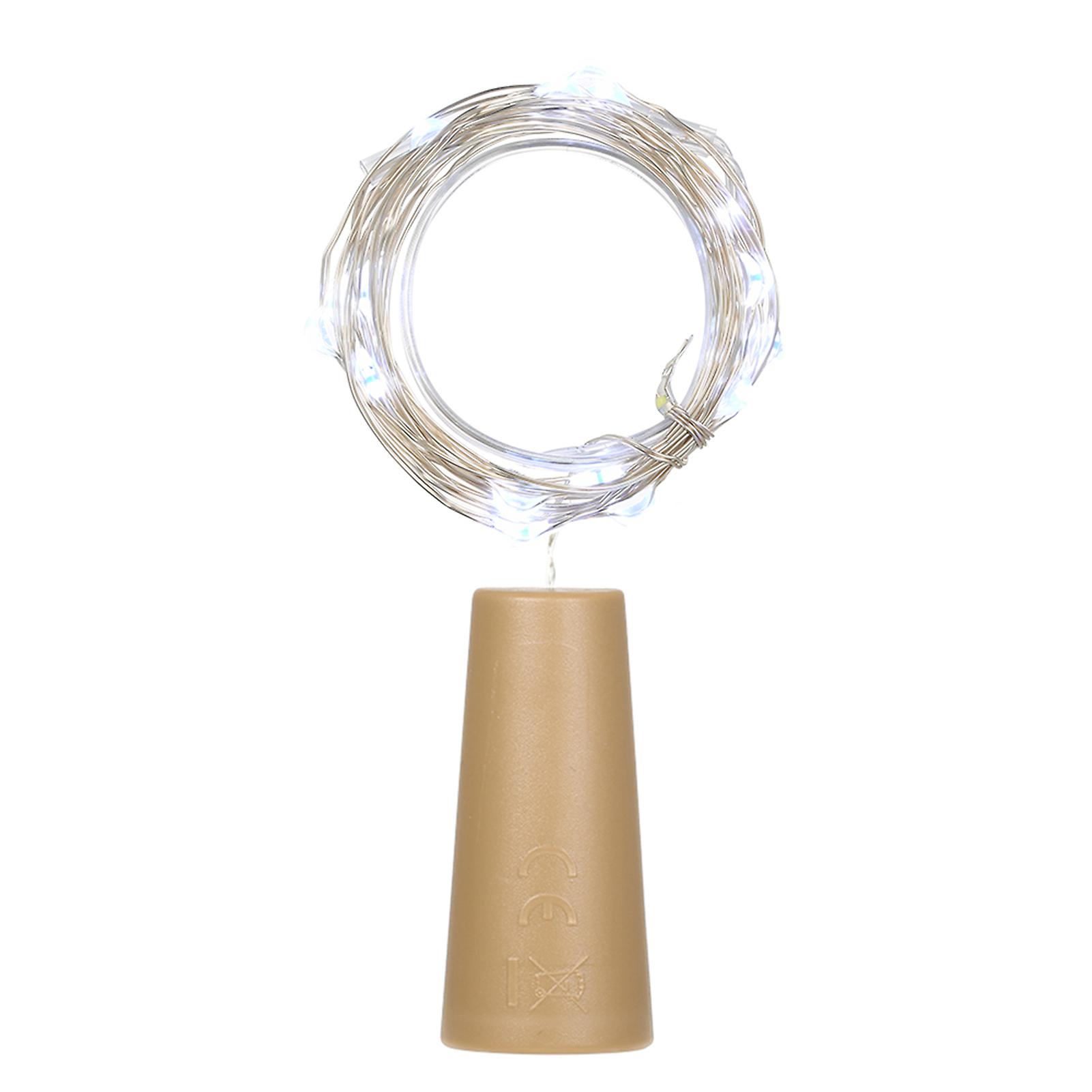 4.5v 1.2w 1.5m 15 Led Copper Wire Fairy String Light Warm White Twistable Bendable Foldable Bottle Stopper Atmosphere Lamp Ip65 Water Resistance For C