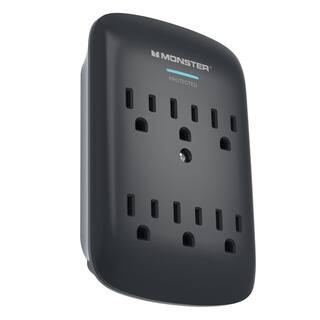 Monster 6-Outlet Wall Tap Surge Protector 5000