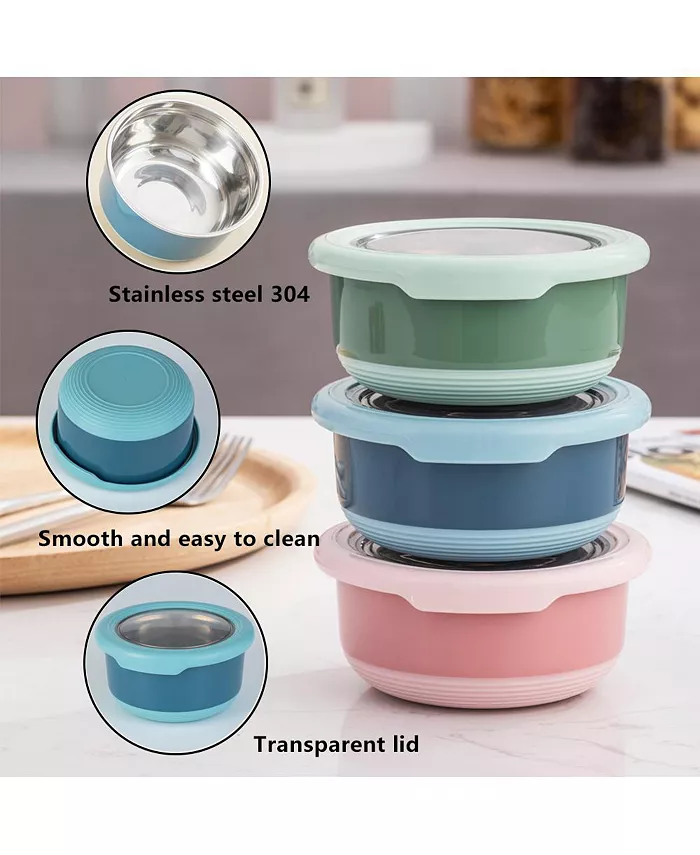 Lille Home 7.5 OZ Leakproof Dressing Containers for Condiments Dips Set of 3