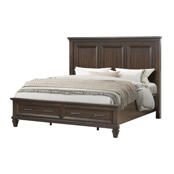 Hamilton King 4 PC Bedroom Set in Gray - - 37985091