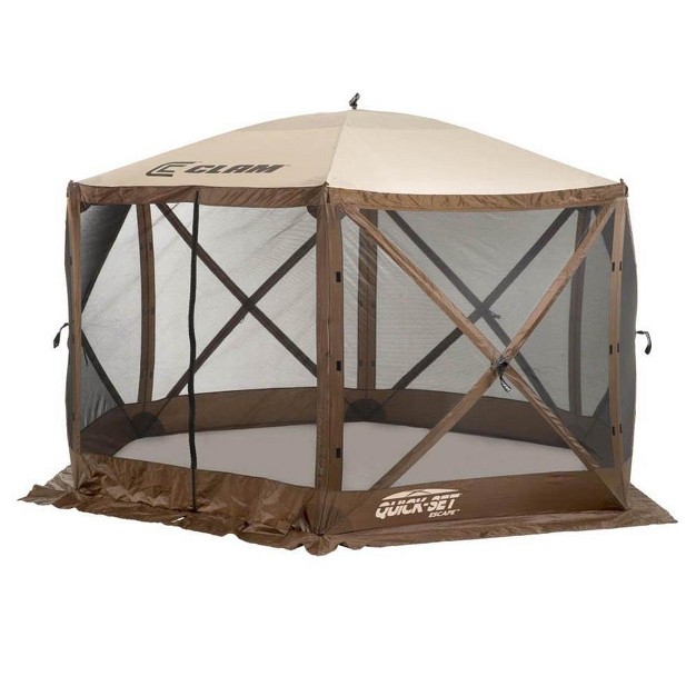 Clam Quick set Escape 11 5 X 11 5 Ft Portable Pop Up Camping Outdoor Gazebo Screen Tent Canopy Shelter amp Carry Bag With 6 Wind amp Sun Panels Accessory