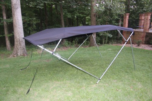 BLACK VORTEX BRAND 4 BOW BIMINI TOP 10' LONG， 73-78