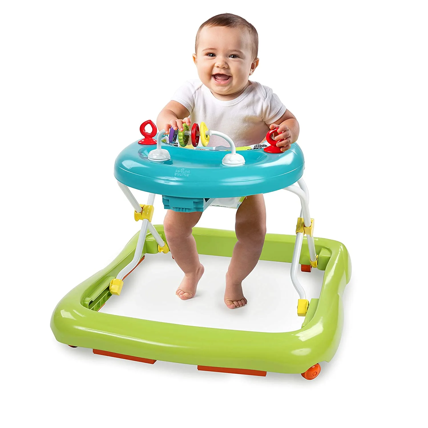 Bright Starts Sesame Street I Spot Elmo! Baby Activity Center & Walker - Easy-Fold Frame and 30+ Songs and Sounds by Elmo