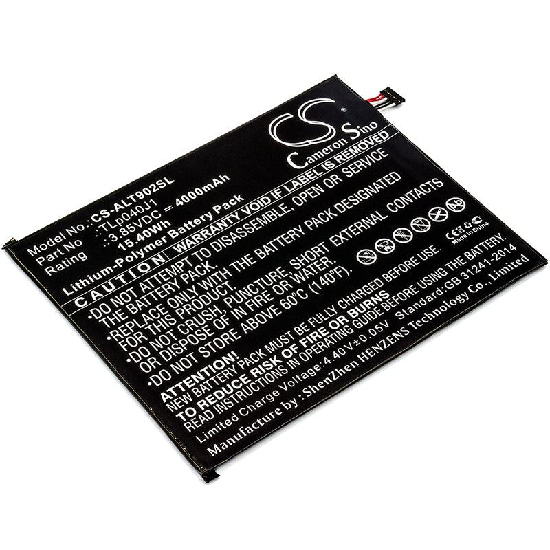 Alcatel 8082 9024W 9029Z A30 Tablet A30 Tablet 4G Replacement Battery BatteryClerkcom Tablet