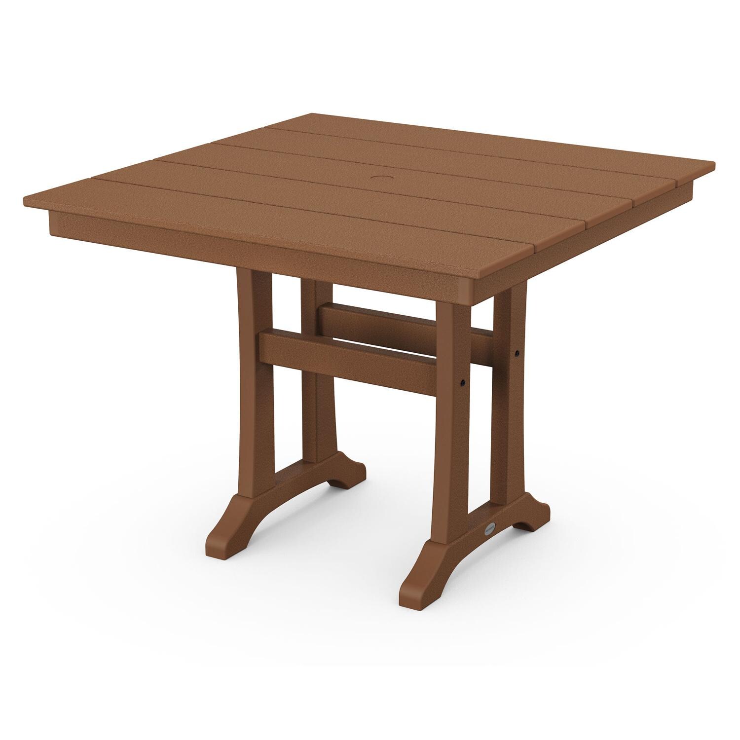 POLYWOOD 37-Inch Farmhouse Trestle Dining Table