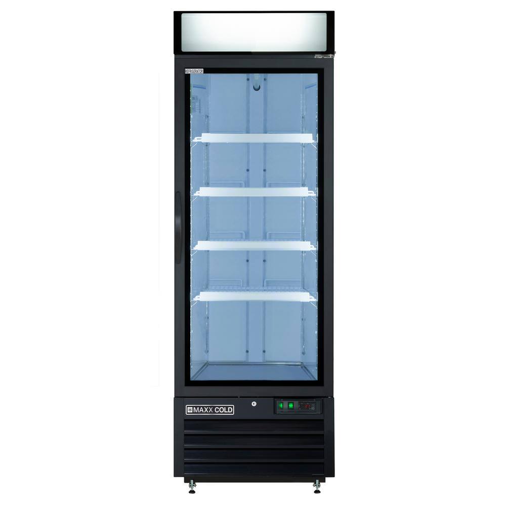 Maxx Cold 27 in. 23 cu. ft. Merchandiser Refrigerator Free Standing 23 Cu. Ft - Black MXM1-23RBHC