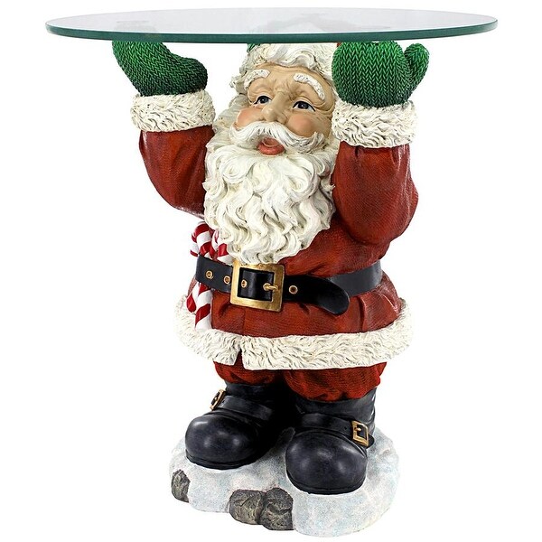 Design Toscano Santa Claus GlassTopped Christmas Table