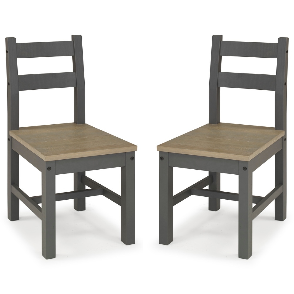 Rustic Forest Solid Wood 5 piece Dining Set with Bench