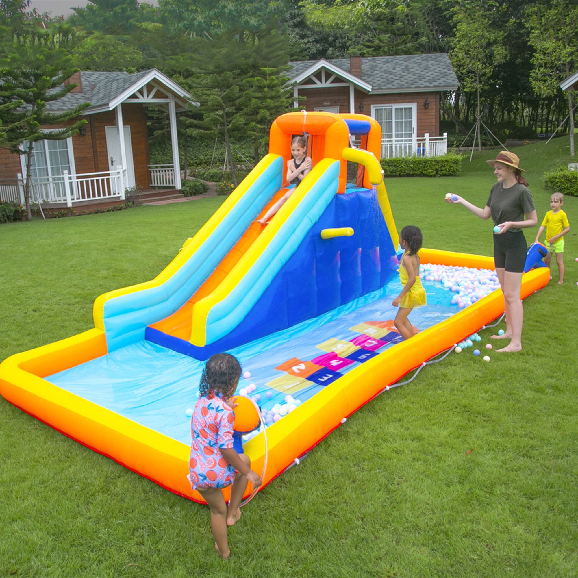 Inolait Inflatable Water Slide Kids Bounce House