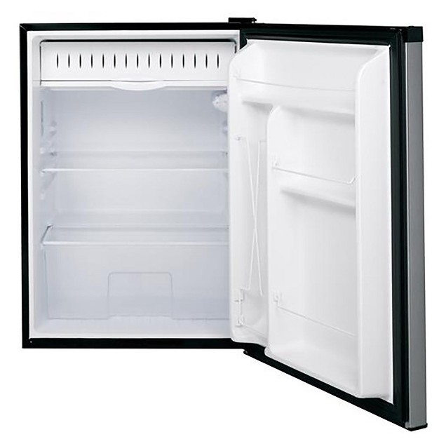 Impecca 24 inc Width 5 5 Cu Ft Mini Refrigerator Stainless Look