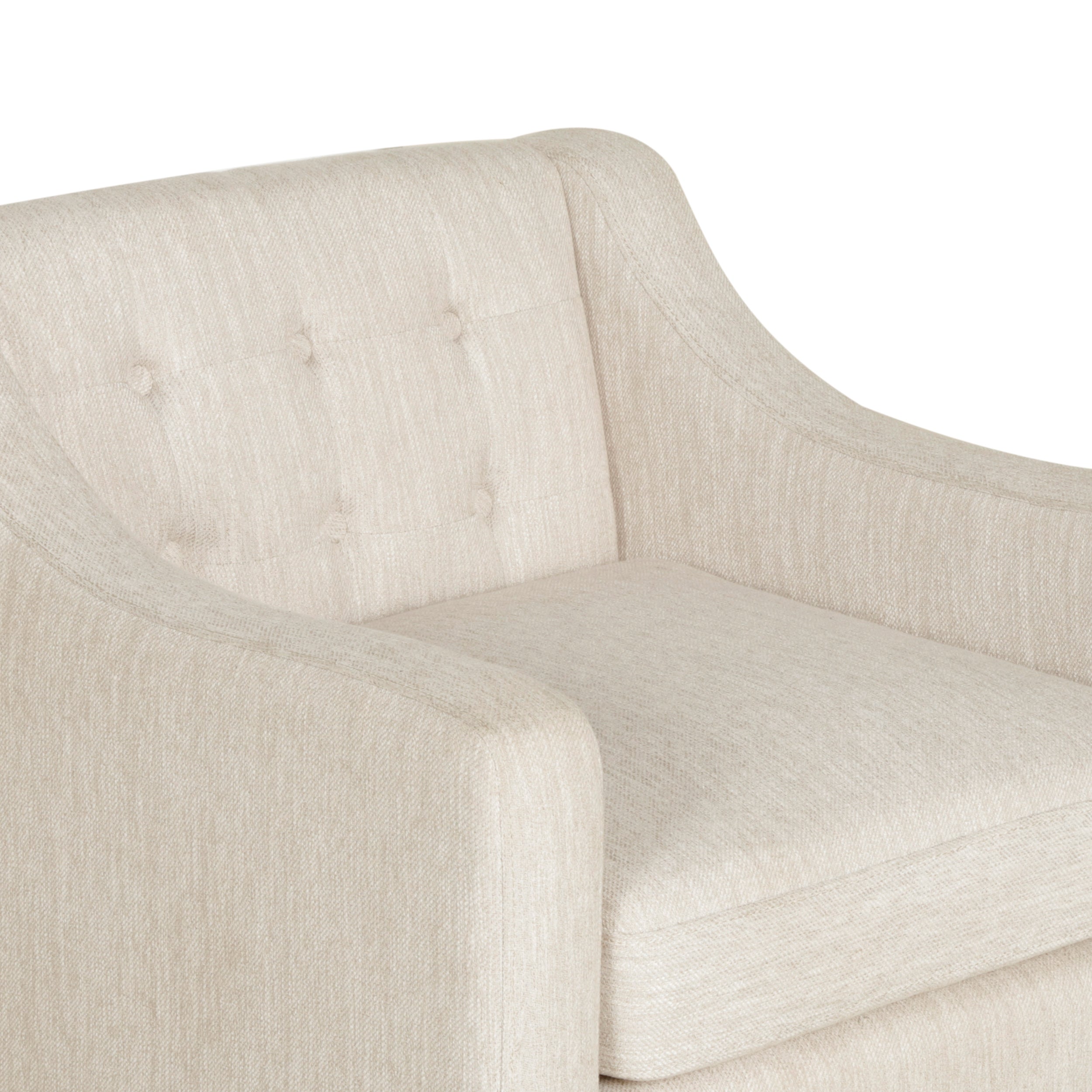 Aragon Contemporary Fabric Tufted Accent Chair