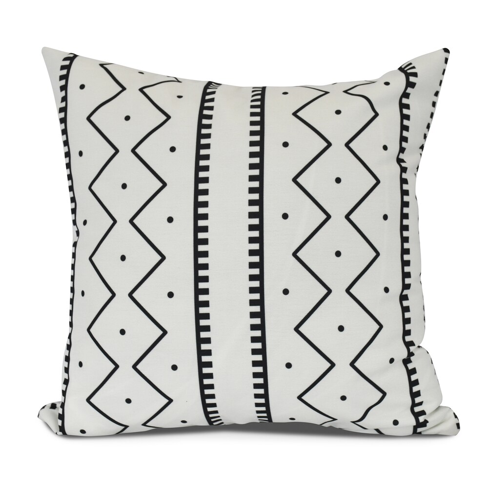 Mudcloth Geometric Print Pillow