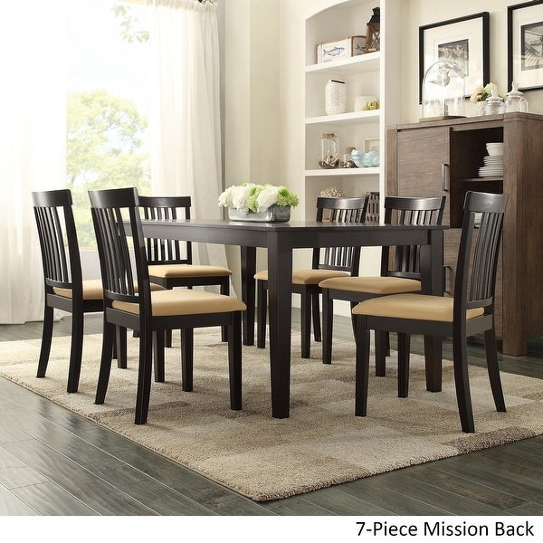 Wilmington Black Wood Dining Set by iNSPIRE Q Classic