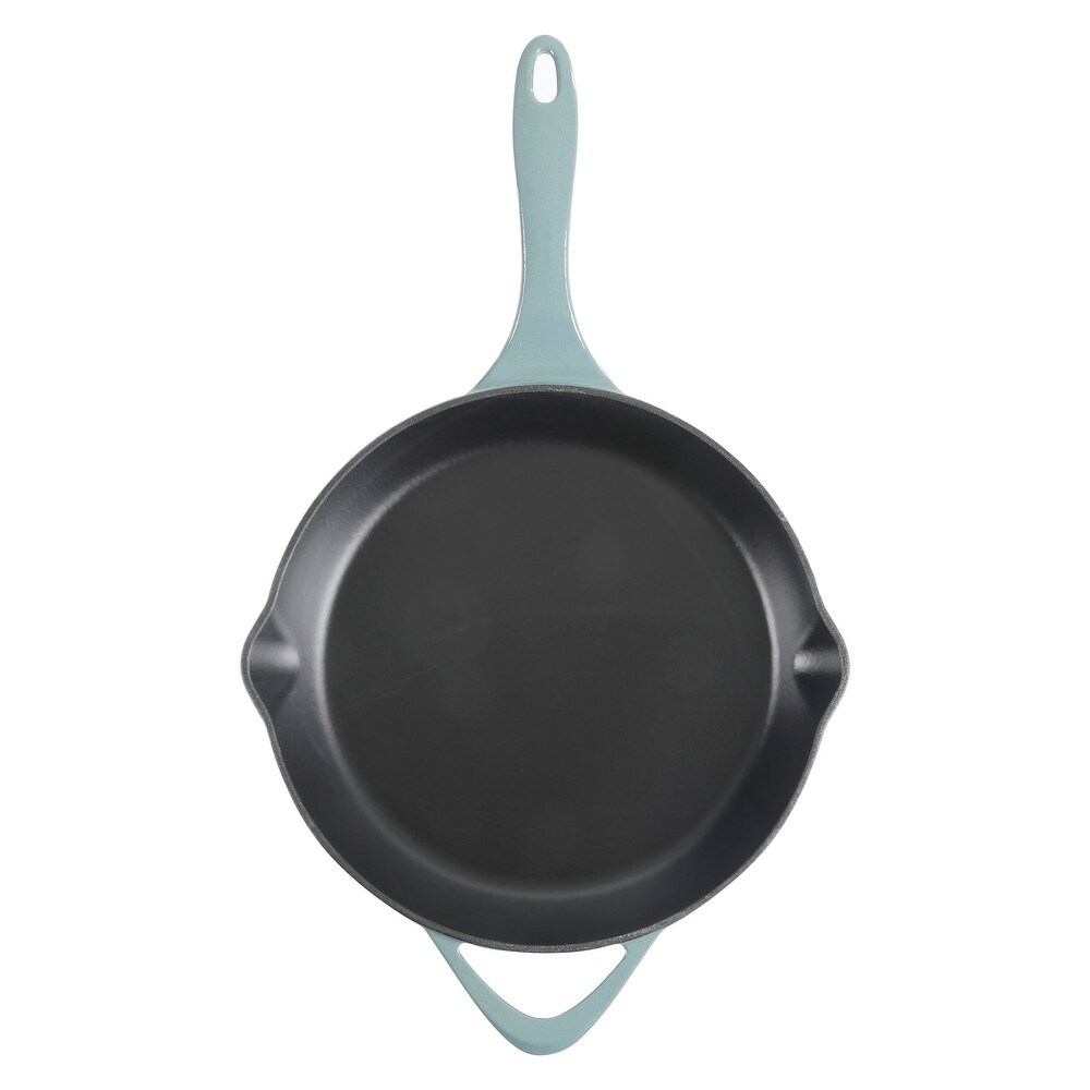 Cravings By Chrissy Teigen 11In Enameled Cast Iron Skillet in Green