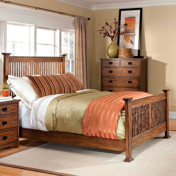 Oak Park Solid Wood Slat Headboard - - 36602211