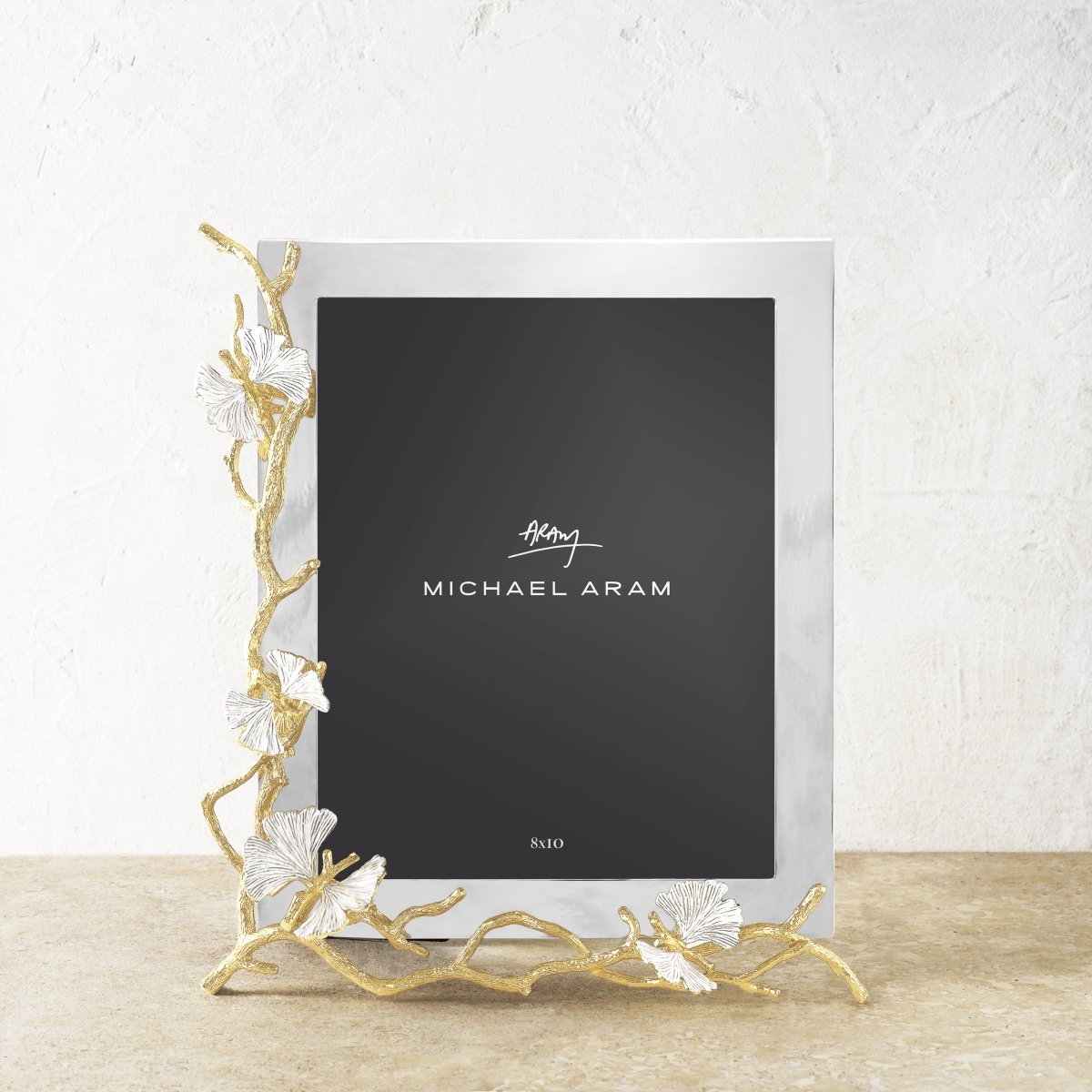 Butterfly Ginkgo Gold Reflective Frame