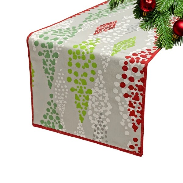 Joita One Sided ANGELO FLOW Green Christmas Table Runner