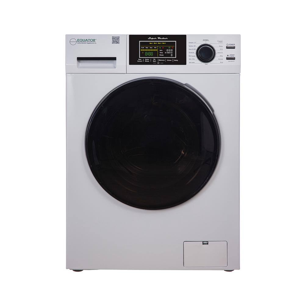 EQUATOR ADVANCED Appliances 1.62 cu.ft. Touch Pet 15 lbs Compact 110V Sani Digital Washer 1400 RPM 16 Programs 826 Washer W