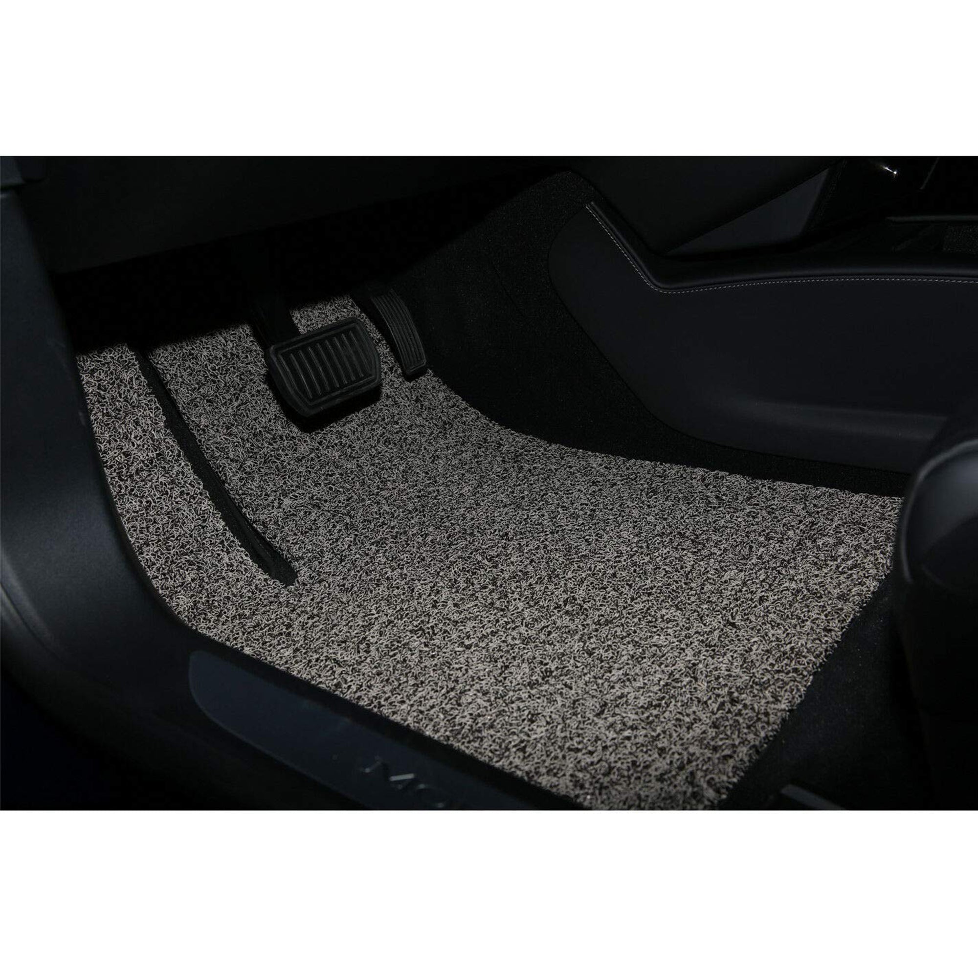 KARMAS PRODUCT Tesla Model S 5 Seats 3 Piece Car Accessories Floor Mats Set Waterproof and Dustproof All Weather Performance Plus Heavy Duty，Grey