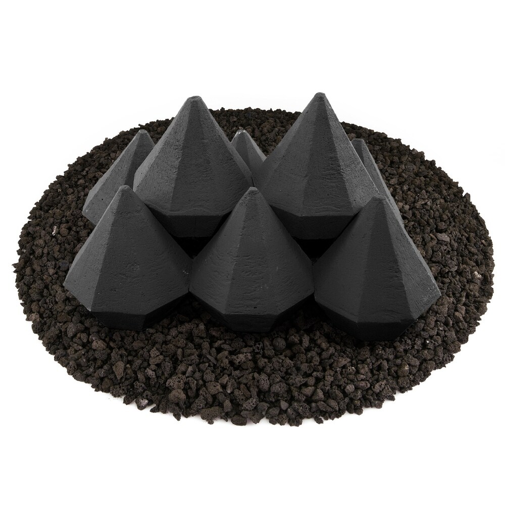 Ceramic Fire Diamonds  Fire Pit Accessory  Modern Decor for Indoor   Outdoor Fire Pits or Fireplaces