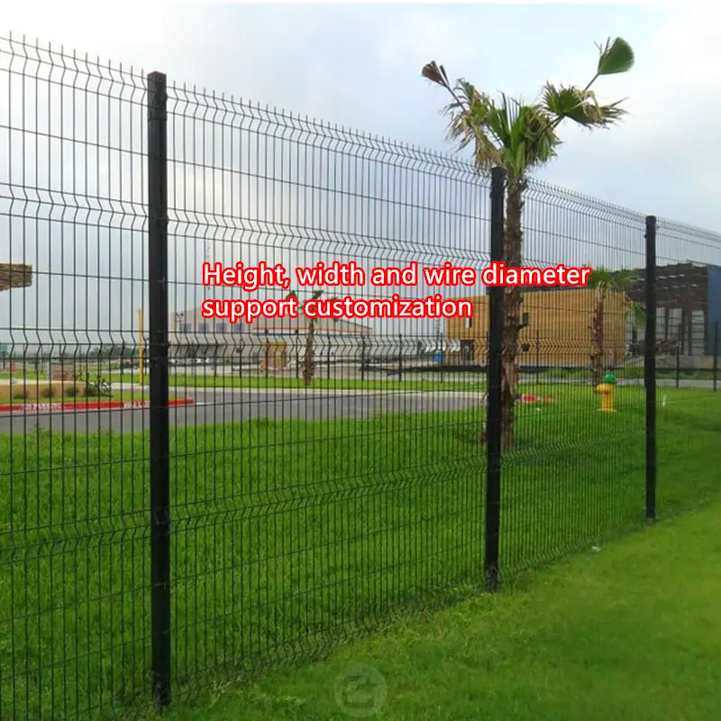 Factory Supply Outdoor Gardening  Metal Fencing Panels Welded Wire Mesh 3D Garden Fence