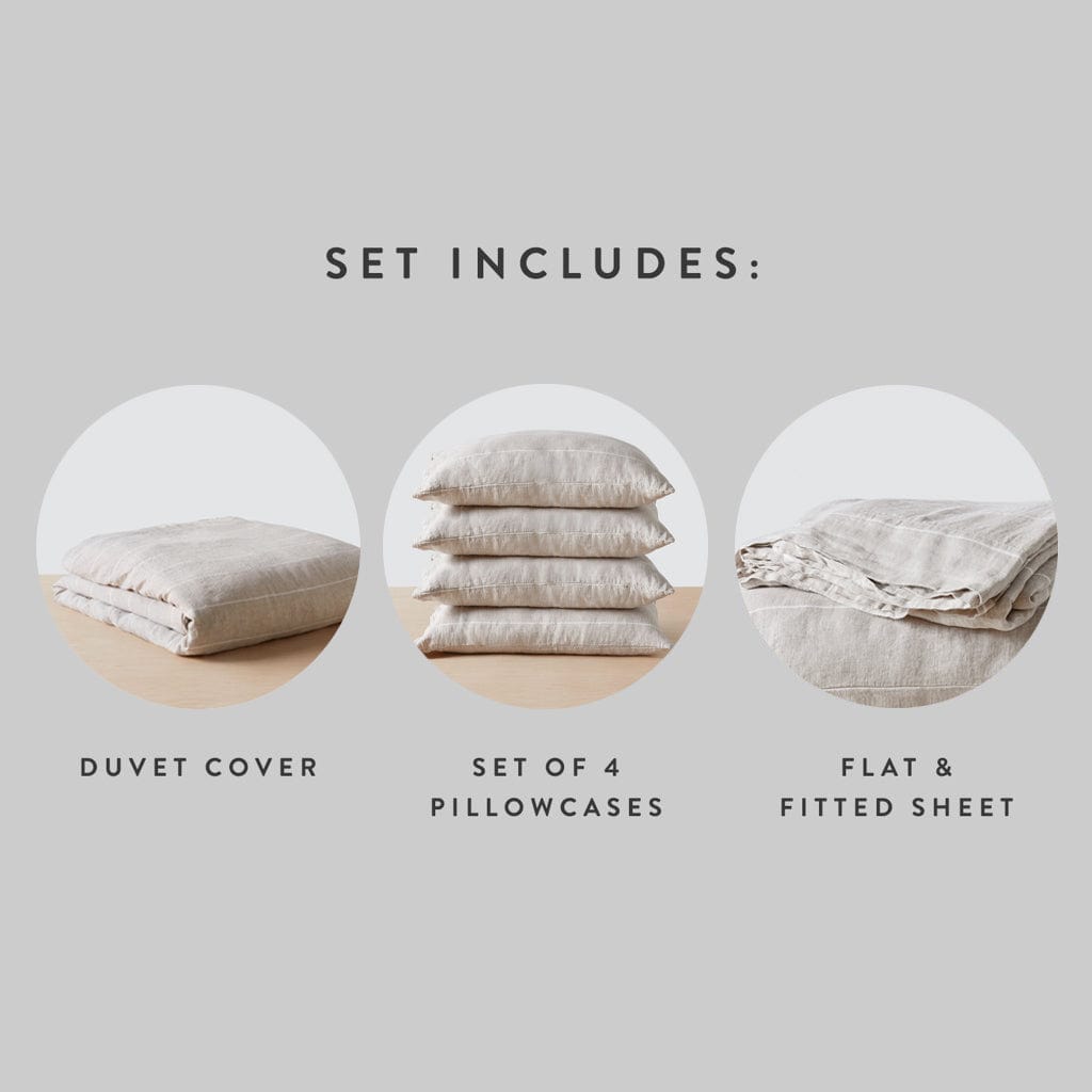 Stonewashed Linen Bed Bundle