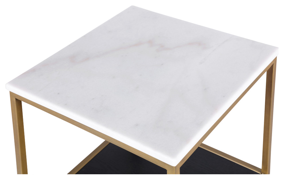 Square Marble Side Table  Liang  ampEimil Max   Contemporary   Side Tables And End Tables   by Oroa   Distinctive Furniture  Houzz