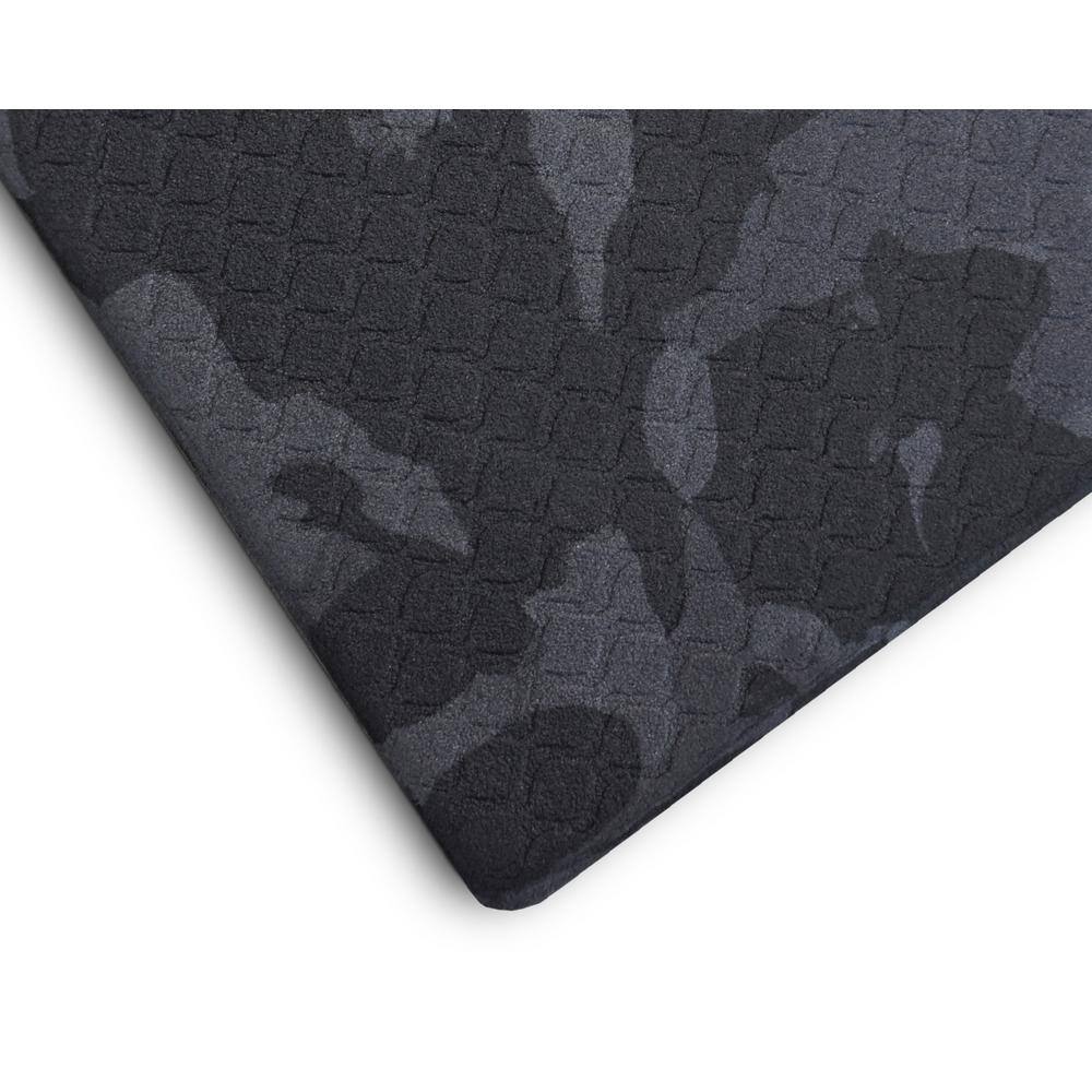 Norsk Gray Camo 72 in. W x 36 in. L Rubber Multi-Purpose Fitness Equipment Mat (18 sq. ft.) 24325GCRF