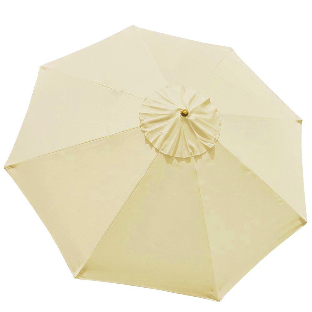 Sunnyglade 9' Patio Umbrella Outdoor Table Umbrella with 8 Sturdy Ribs (Beige)