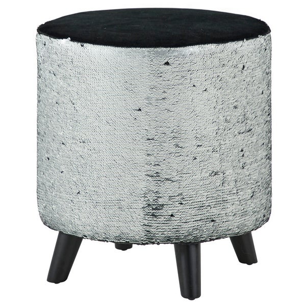 Fabric Contemporary Stool 18 x 16 x 16 - 16 x 16 x 18Round