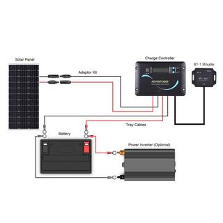 Renogy 100-Watt 12-Volt Off-Grid Solar System for Solar RV Kit KITRV100DADV30