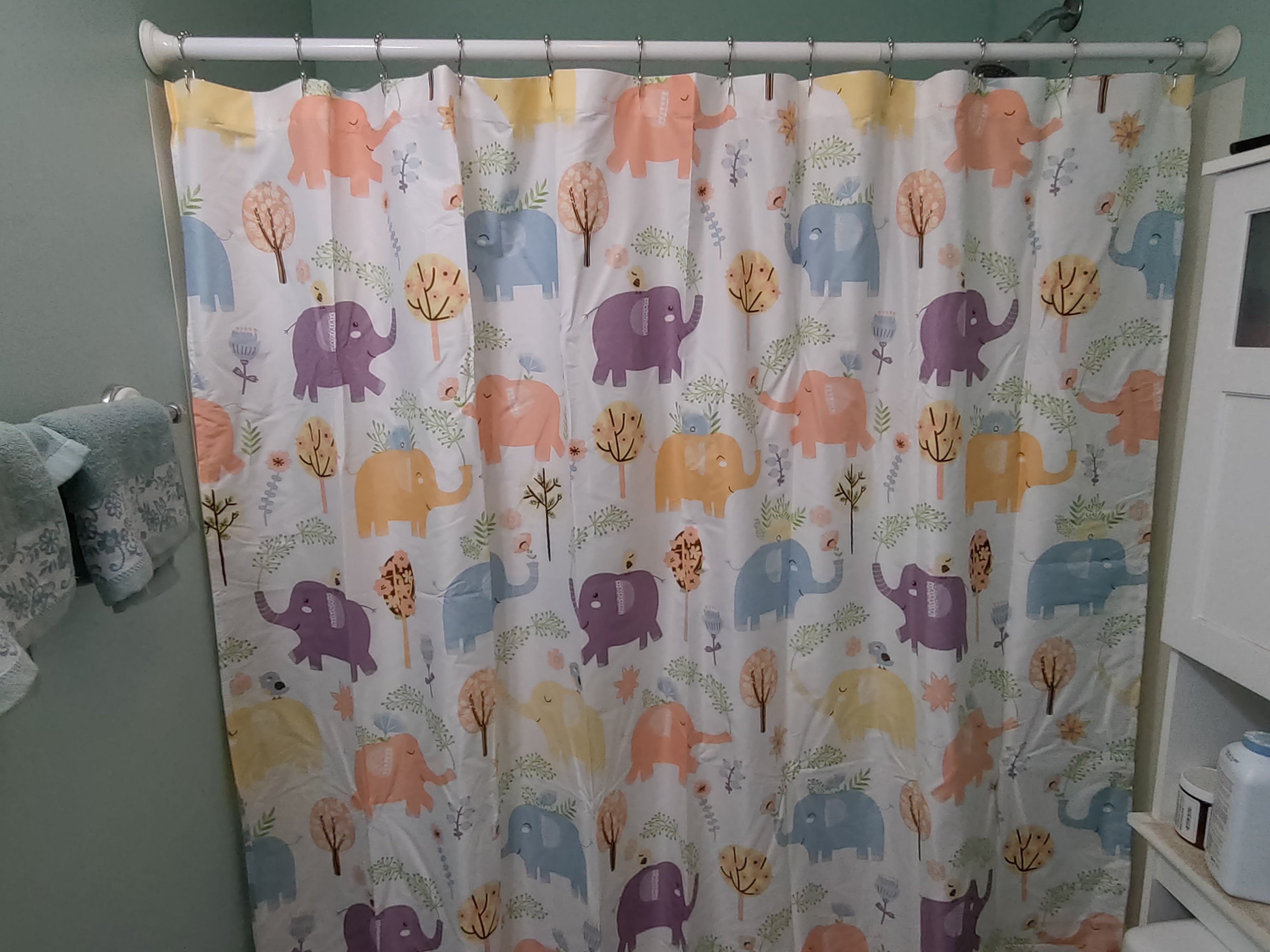 Hygge Elephant Shower Curtain