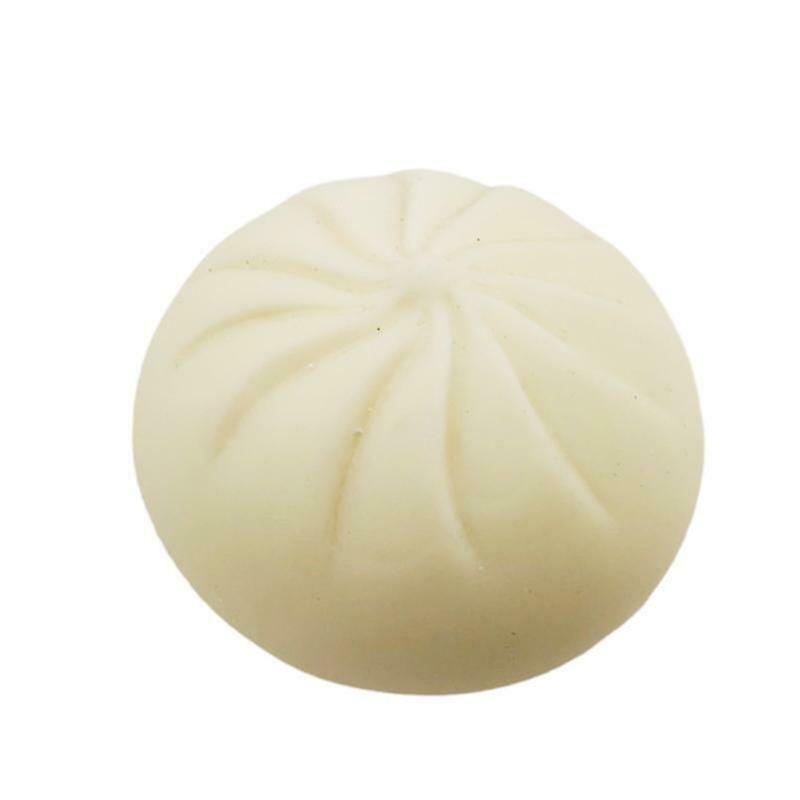 8.5cm Funny Steamed Stuffed Bun With Simulation Steamer Soft Decompress Anti Stress Relief Squeeze Toy For Adults Kids