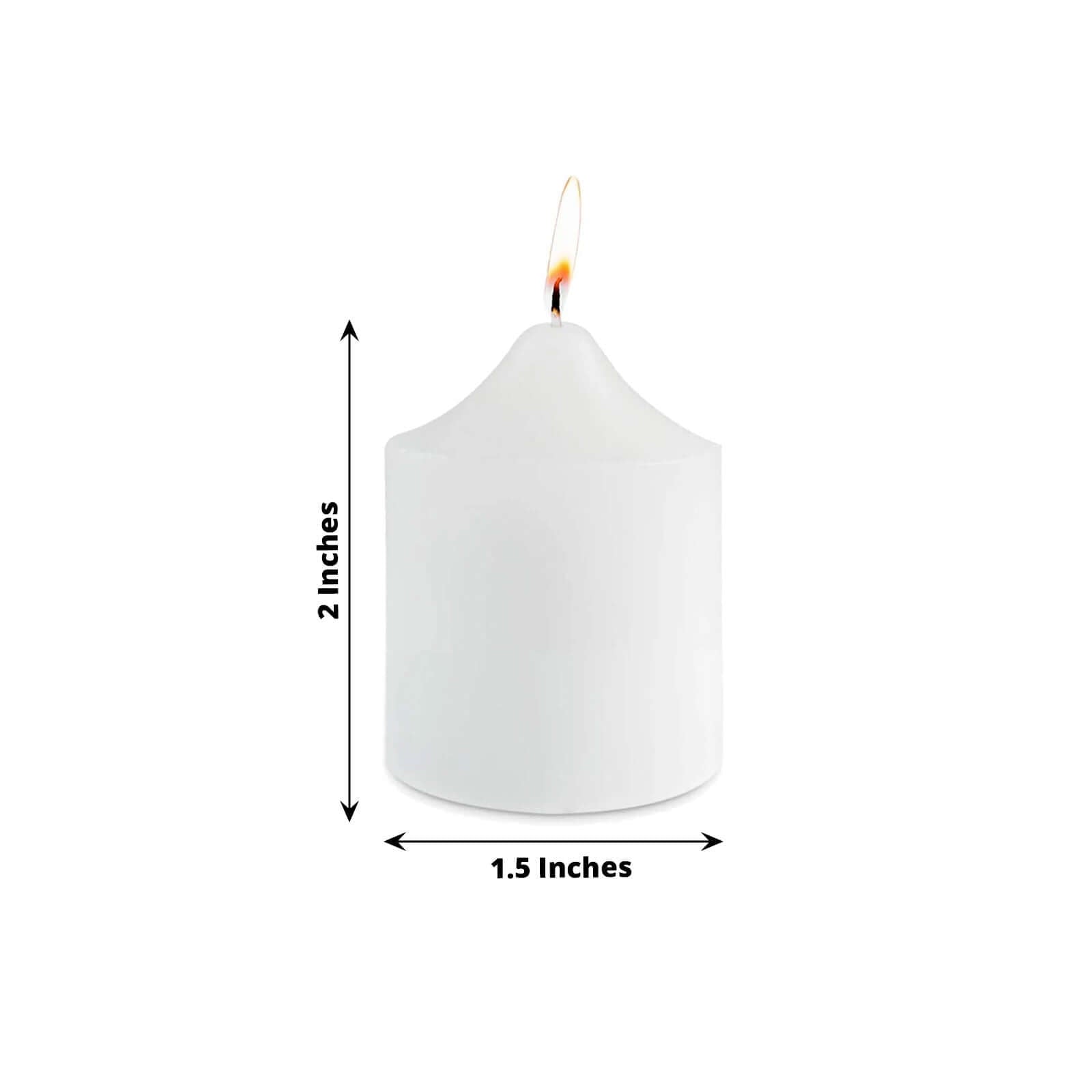 12 Pack White Votive Candles, Mini Multi-Purpose Candle Decor 2