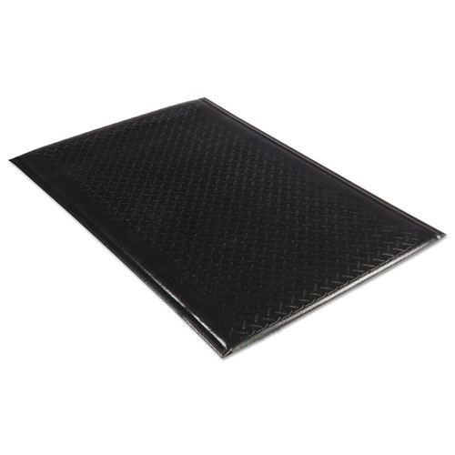 Millennium Mat Company Soft Step  Anti-Fatigue Floor Mat | 24 x 36， Black | MLL24020301DIAM