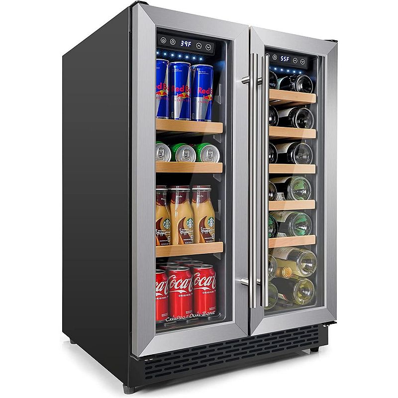 CavaPro Dual Zone Wine Cooler Refrigerator 24”