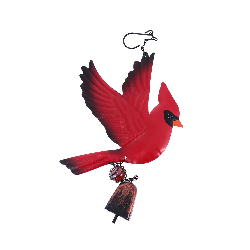 NUOLUX  Wind Bird Bell Chimes Car Wall Musical Dinner Bell Chimes BellsDoor Hanging Red Metal Outdoor Iron Garden Birds Cast