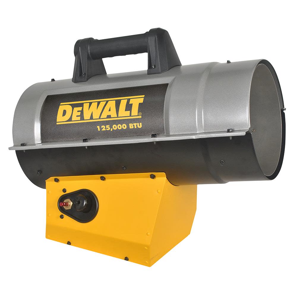 DEWALT Reconditioned Heater 125000 BTU Forced Air Propane Quiet Burner Technology Job Site A331203 from DEWALT