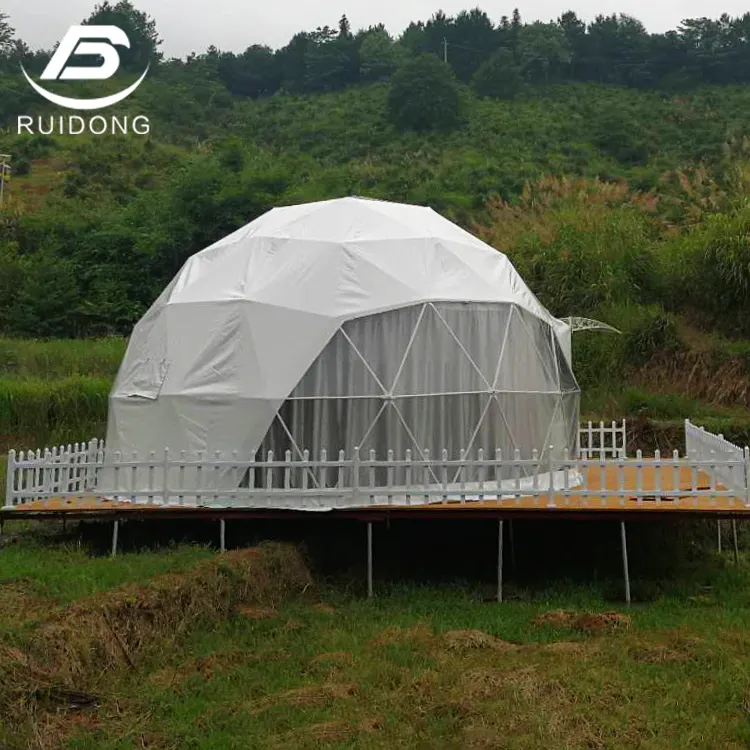 High Quality Commercial Luxury Glamping Dome Tent Camping Outdoor Waterproof Hotel House Bell Tents