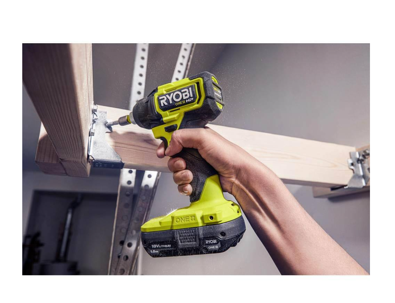 RYOBI PSBID01K-PSBRA02B ONE+ HP 18V Brushless Cordless Compact 1/4 in. Impact Driver and 3/8 in. Right Angle Drill with (2) Batteries， Charger